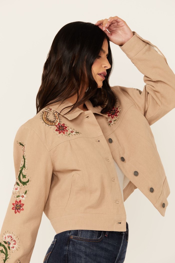 Promotion Idyllwind Women's Western Embellished Lightweight Jacket | Sand