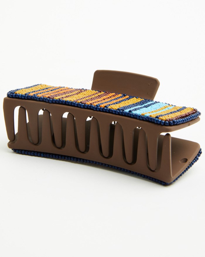 Promotion Idyllwind Women's Sumner Serape Seed Bead Hairclip | Brown