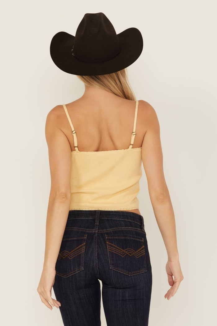 Promotion Idyllwind Women's Lace Trim Cami | Yellow