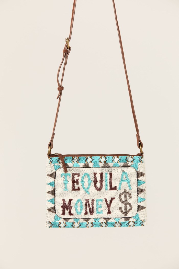 Promotion Idyllwind Women's Tequila Money Beaded Crossbody Bag | Turquoise