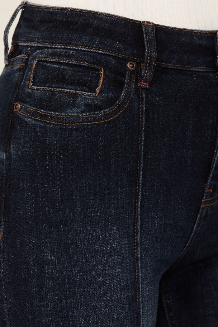 Promotion Idyllwind Women's Regent Dark Wash Gypsy High Rise Seamed Bootcut Comfort Stretch Denim Jeans | Dark Wash