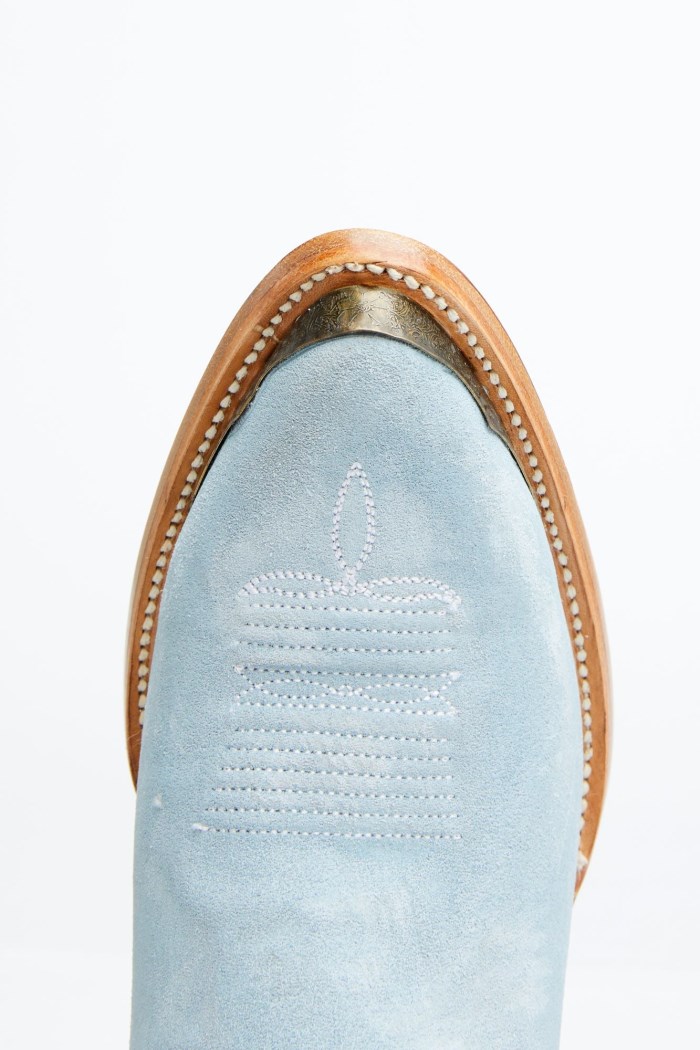 Promotion Idyllwind Women's Wheels Blue Suede Western Booties - Round Toe | Light Blue