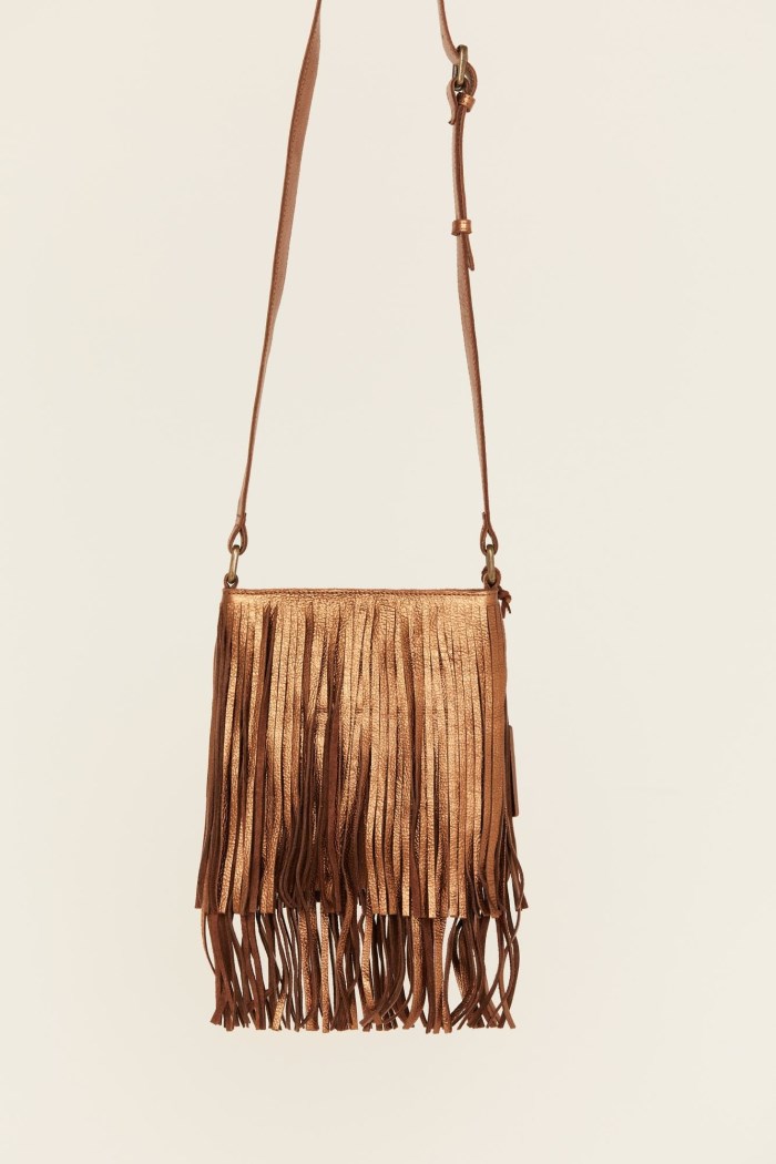 Promotion Idyllwind Women's Camarillo Metallic Fringe Suede Crossbody Bag | Bronze