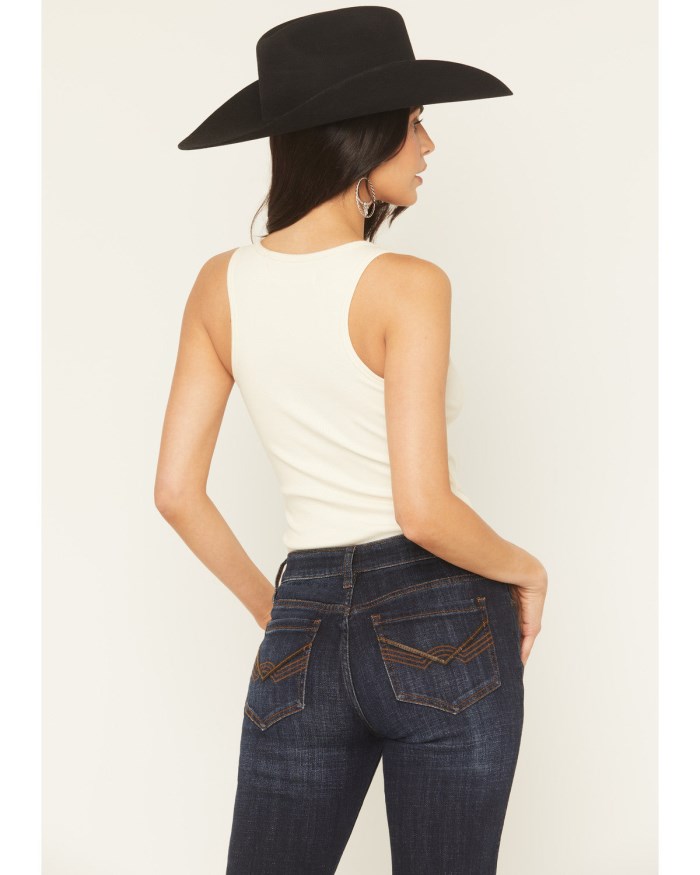 Promotion Idyllwind Women's Mama Tried Ribbed Graphic Tank | Cream