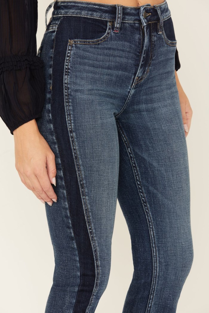 Promotion Idyllwind Women's Holland Medium Wash Contrast Panels High Risin' Stretch Bootcut Jeans | Medium Wash