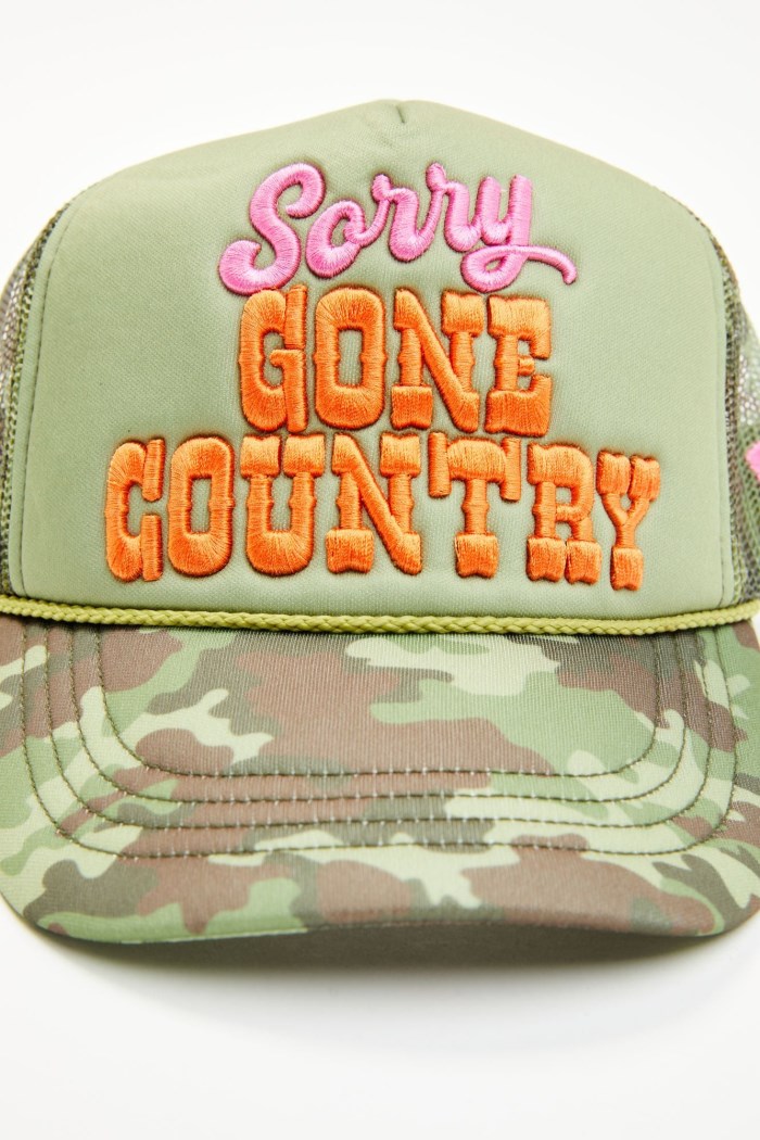 Promotion Idyllwind Women's Sorry Gone Country Camo Print Ball Cap | Camouflage