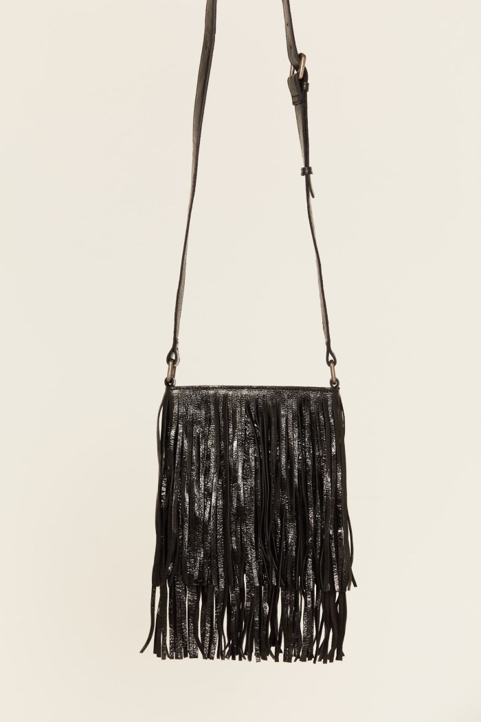 Promotion Idyllwind Women's Camarillo Metallic Fringe Suede Crossbody Bag | Black