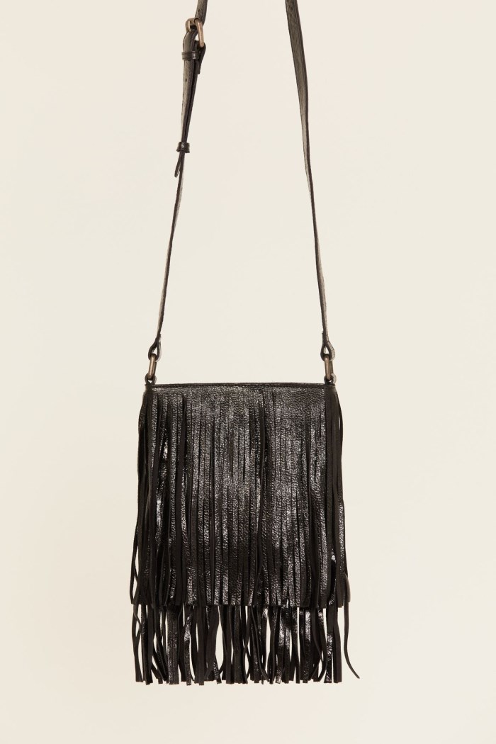 Promotion Idyllwind Women's Camarillo Metallic Fringe Suede Crossbody Bag | Black
