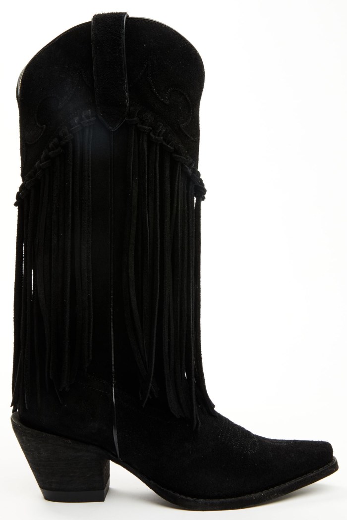 Promotion Idyllwind Women's Sterling Fringe Tall Western Boots - Snip Toe | Black