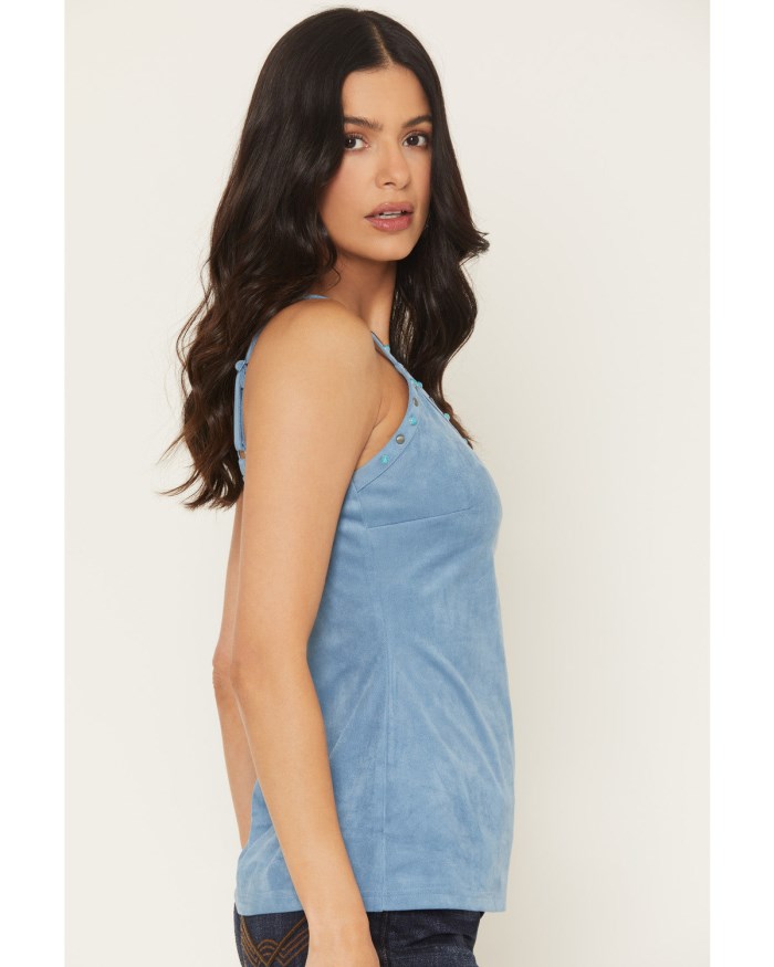 Promotion Idyllwind Women's Weona Studded Faux Suede Cami | Steel Blue