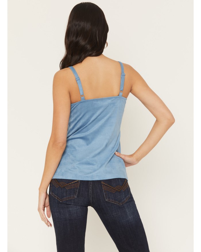 Promotion Idyllwind Women's Weona Studded Faux Suede Cami | Steel Blue