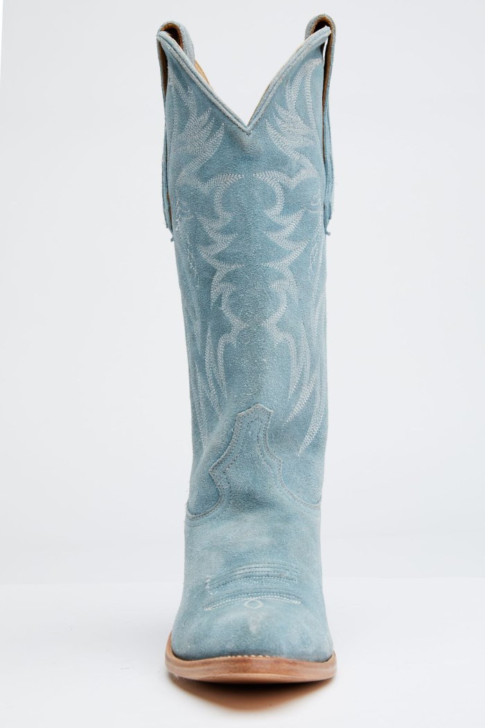 Promotion Idyllwind Women's Charmed Life Blue Suede Western Boots - Round Toe | Blue