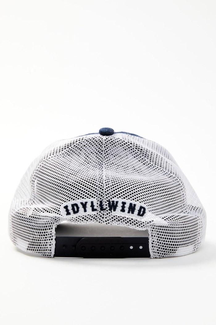 Promotion Idyllwind Women's Music Is Medicine Embroidered Mesh Back Ball Cap | Dark Blue