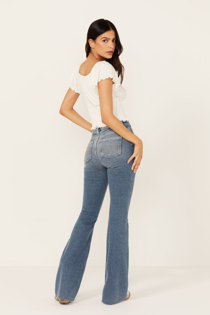 Promotion Idyllwind Women's Barnwell Medium Wash High Rise Flare Stretch Denim Jeans | Medium Wash