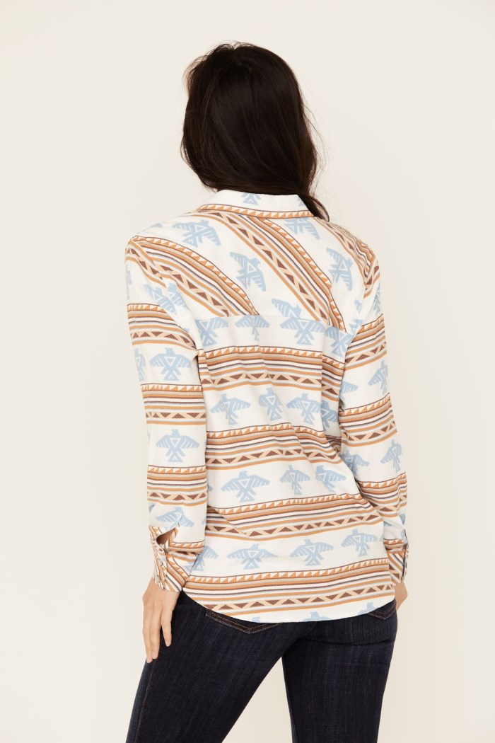 Promotion Idyllwind Women's Thunderbird Featherlight Long Sleeve Snap Western Shirt | Ivory