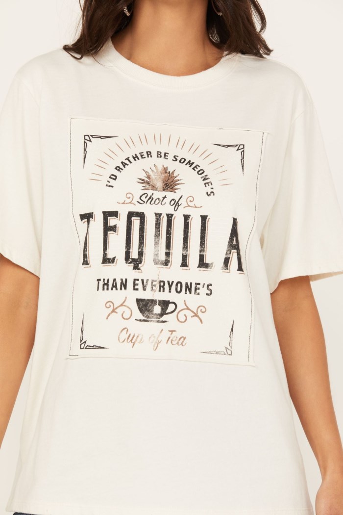 Promotion Idyllwind Women's Shot Of Tequila Short Sleeve Graphic Tee | Ivory