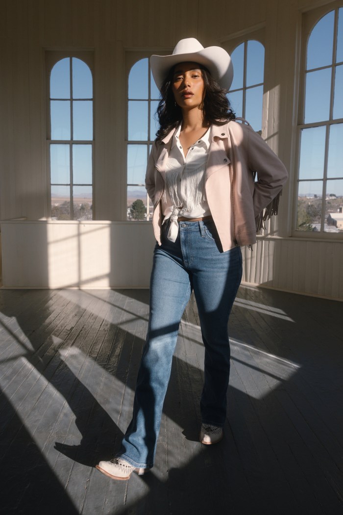 Promotion Idyllwind Women's Odessa Faux Suede Fringe Moto Jacket | Pink