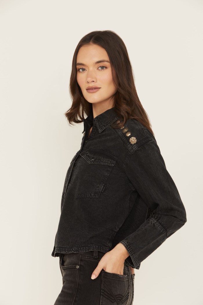 Promotion Idyllwind Women's Concho Embellished Long Sleeve Snap Western Shirt | Black