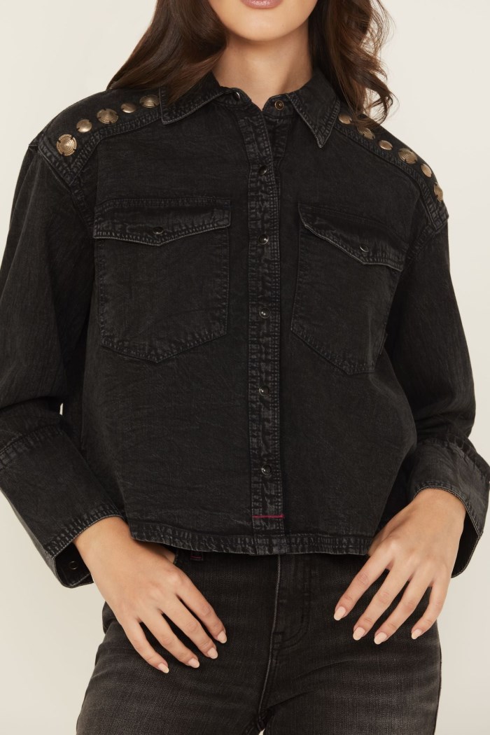 Promotion Idyllwind Women's Concho Embellished Long Sleeve Snap Western Shirt | Black