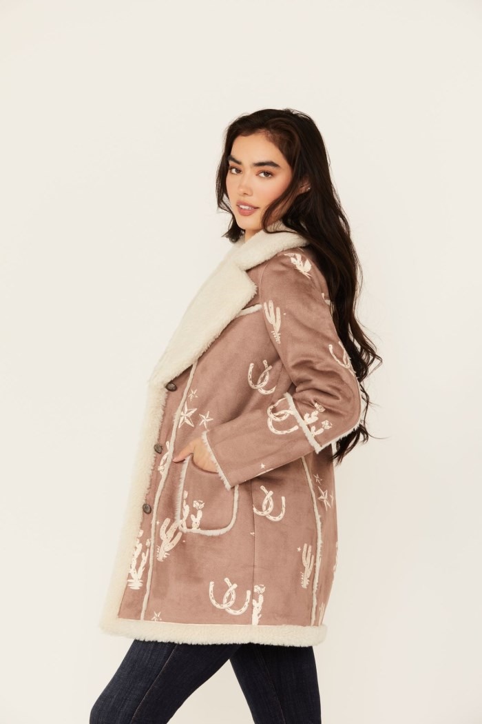 Promotion Idyllwind Women's Spicewood Faux Suede & Shearling Coat | Tan