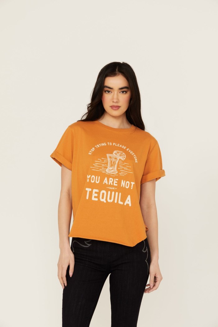 Promotion Idyllwind Women's You Are Not Tequila Short Sleeve Graphic Tee | Gold