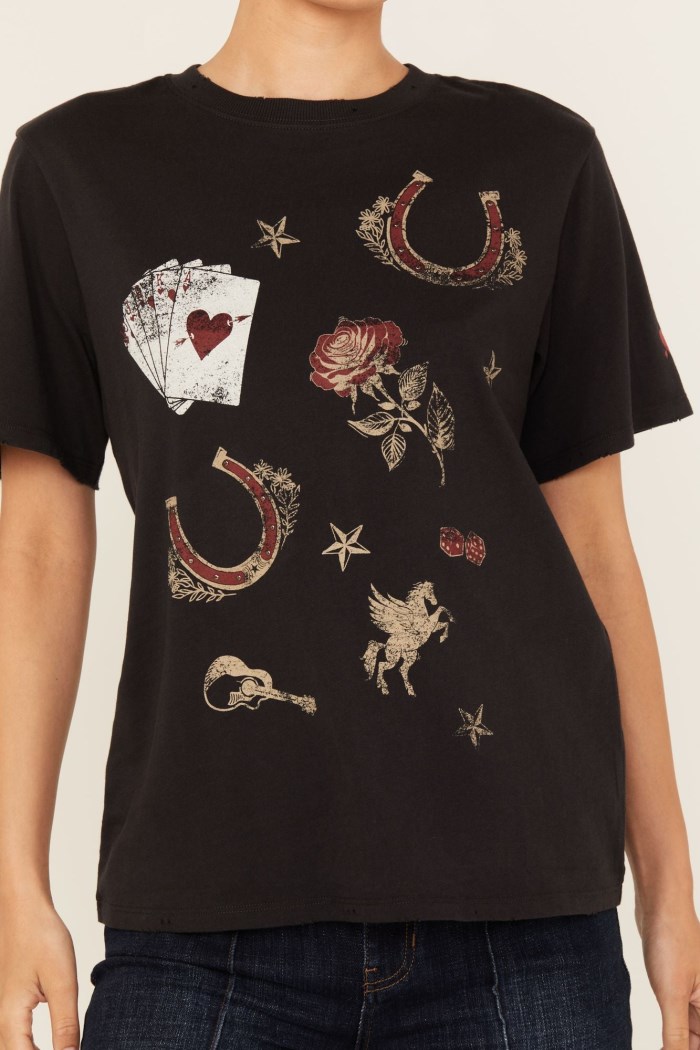 Promotion Idyllwind Women's Western Icon Printed Short Sleeve Graphic Tee | Black