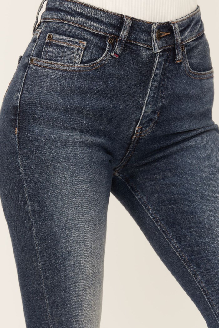 Promotion Idyllwind Women's Cannery Dark Wash Gypsy High Rise Flare Super Stretch Denim Jeans | Dark Wash