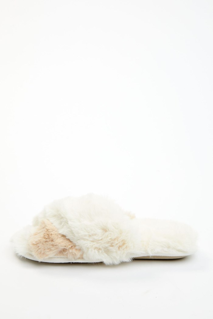 Promotion Idyllwind Women's Aspen Cream Faux Fur Slippers | Cream