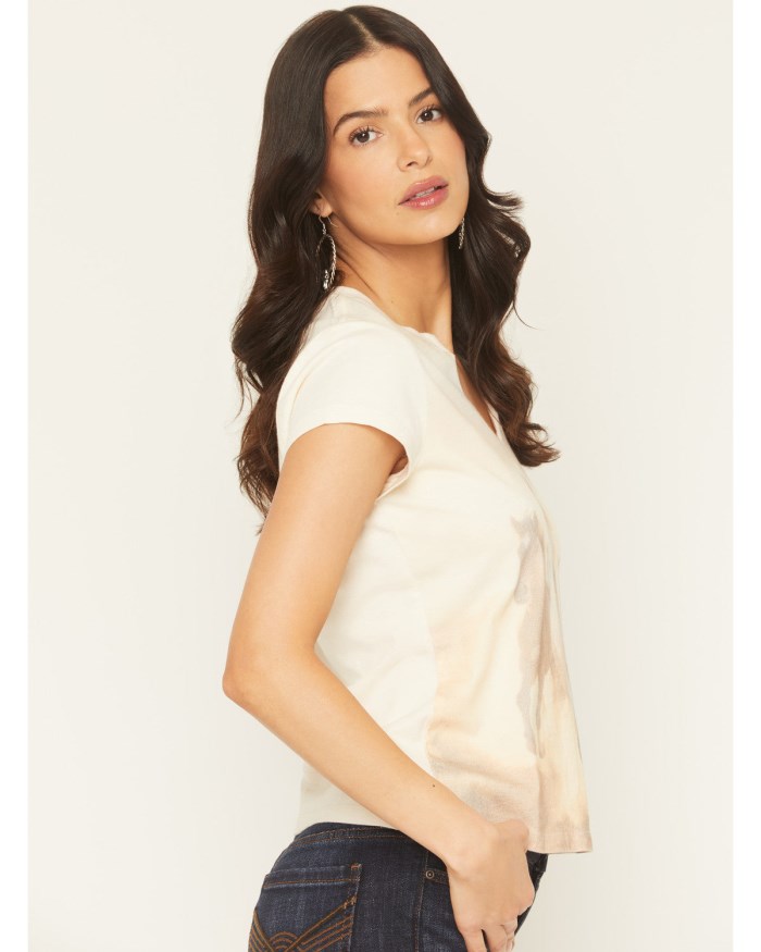 Promotion Idyllwind Women's Running Horses Short Sleeve Graphic Baby Tee | Cream