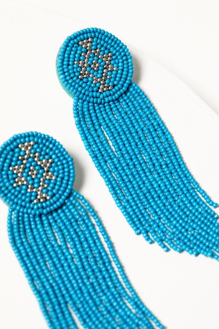 Promotion Idyllwind Women's Adalee Seed Bead Fringe Earrings | Turquoise
