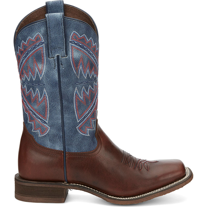 NEW ARRIVALS NOCONA WOMEN'S HERO NAIDA BLUE SQUARE TOE WESTERN BOOTS NL5417-Blue