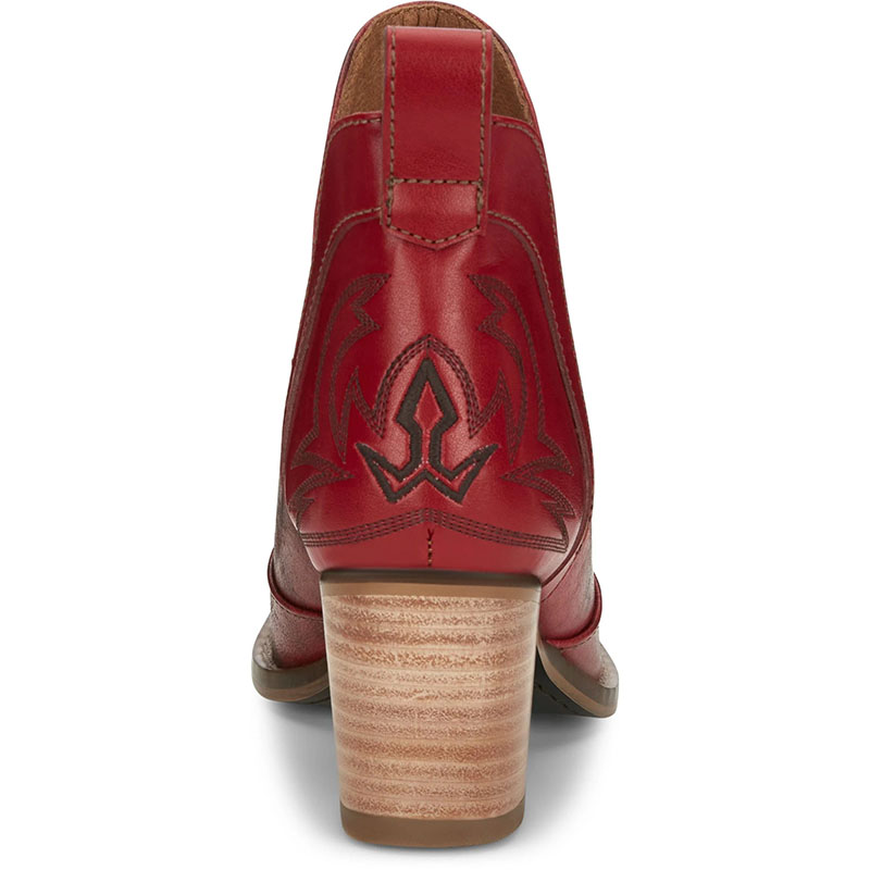 NEW ARRIVALS NOCONA WOMEN'S MICKI RED COWHIDE FASHION BOOTIES ME1922-Red
