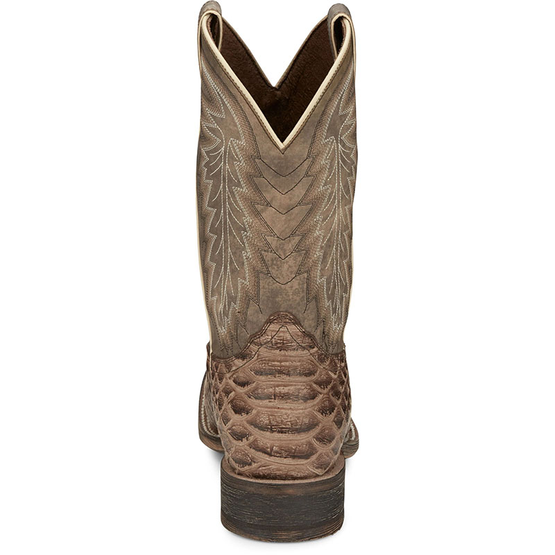 NEW ARRIVALS NOCONA MEN'S MESCALERO RUGGED SNAKE PRINT WESTERN BOOTS HR5604-Brown