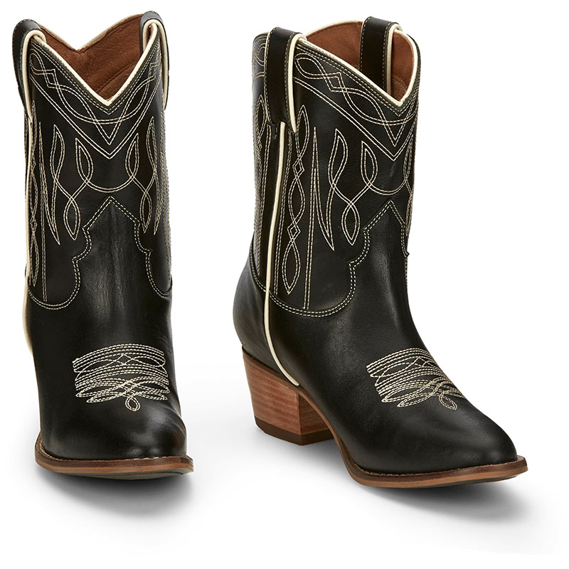 NEW ARRIVALS NOCONA WOMEN'S EVA ONYX BLACK WESTERN BOOTIES ME1926-Black