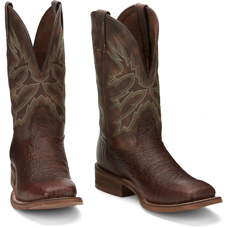 NEW ARRIVALS NOCONA MEN'S HENRY VINTAGE BROWN SQUARE TOE WESTERN BOOTS HR5571-Vintage Brown