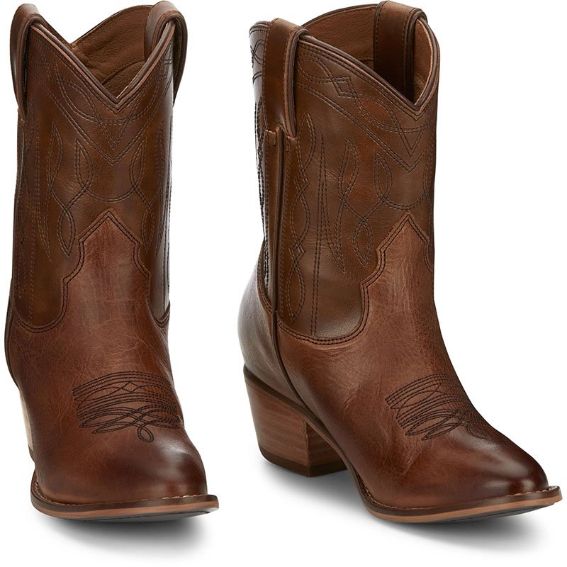 NEW ARRIVALS NOCONA WOMEN'S EVA HONEY BROWN ROUND TOE BOOTIES ME1925-Brown
