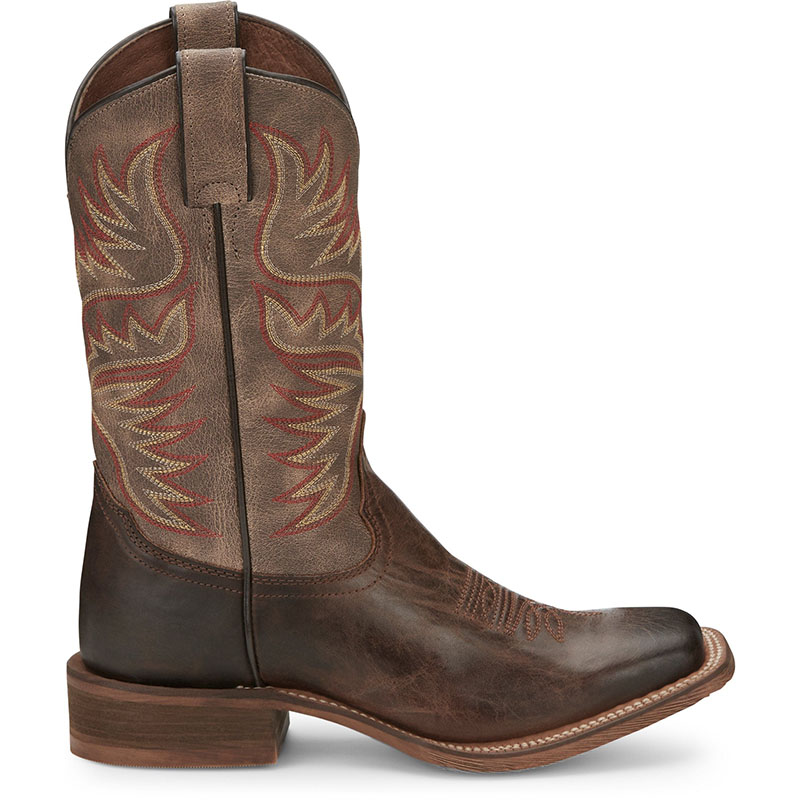 NEW ARRIVALS NOCONA WOMEN'S SIERRA ANTIQUED BROWN SQUARE TOE WESTERN BOOTS HR4501-Antiqued Brown