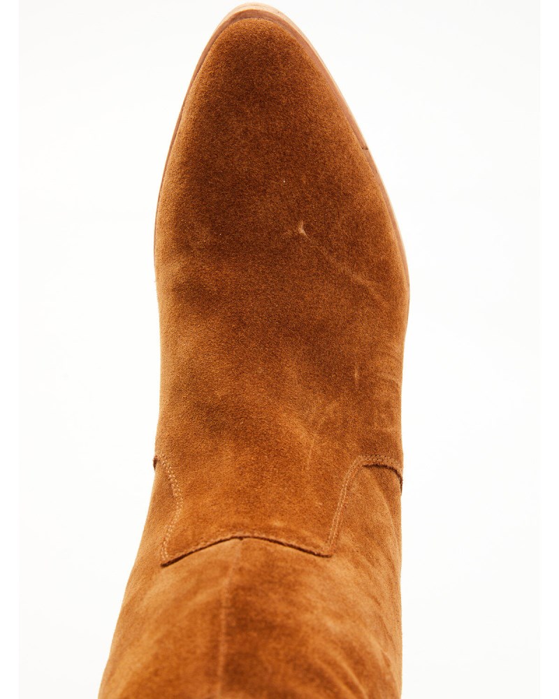 New Arrivals Shyanne Women's Gypset Over The Knee Western Boots - Round Toe | Cognac