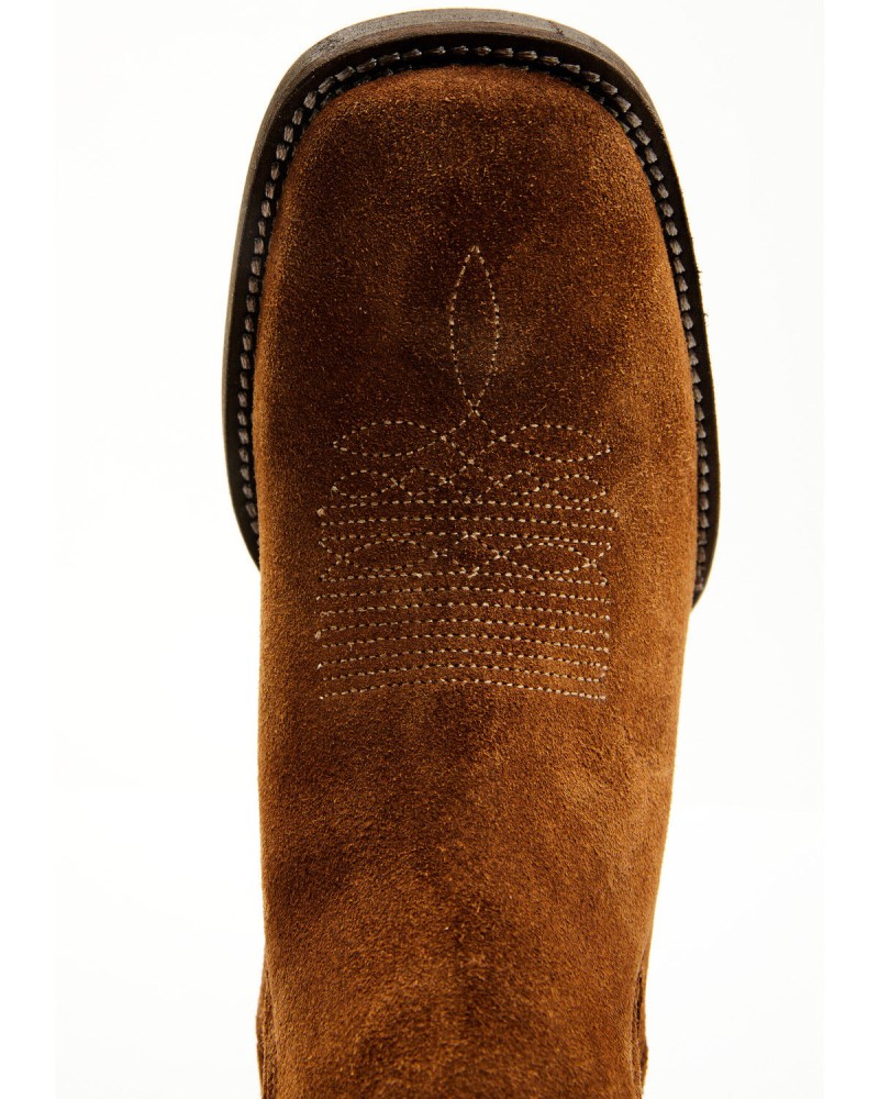 New Arrivals Shyanne Women's Beverly Pull-On Western Booties - Broad Square Toe | Brown