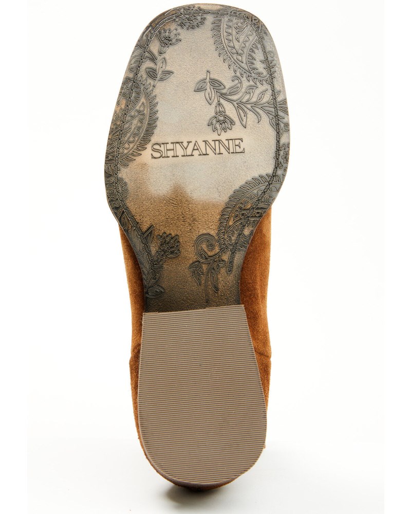 New Arrivals Shyanne Women's Beverly Pull-On Western Booties - Broad Square Toe | Brown