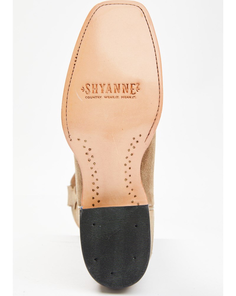 New Arrivals Shyanne Women's Wesley Western Boots - Square Toe | Brown