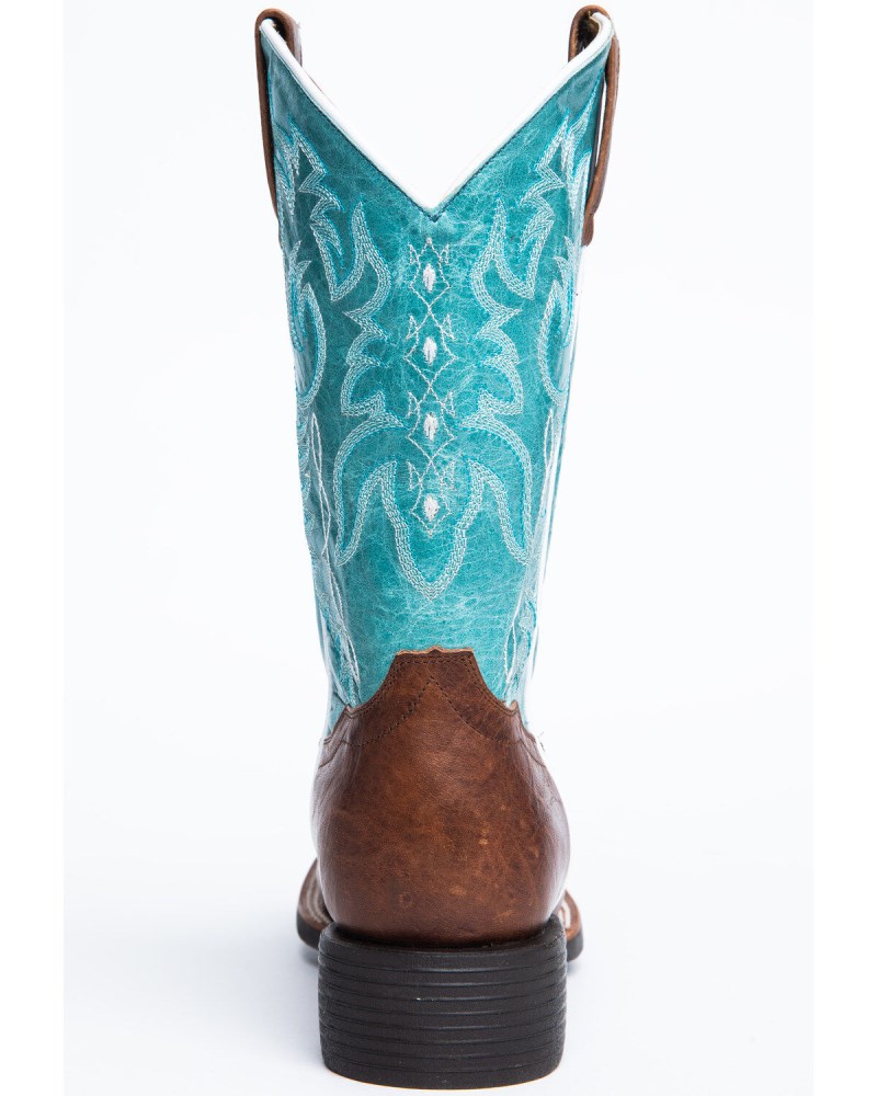 New Arrivals Shyanne Women's Spark Xero Gravity Western Performance Boots - Broad Square Toe | Brown