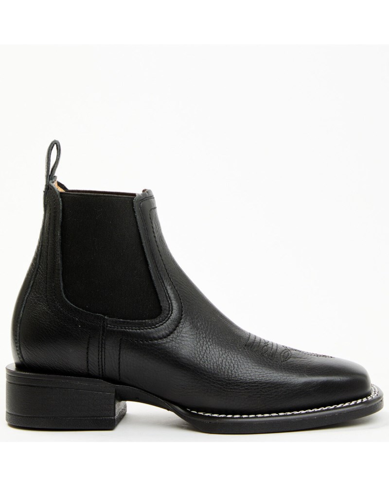 New Arrivals Shyanne Stryde Women's Chelsea Boots - Square Toe | Black