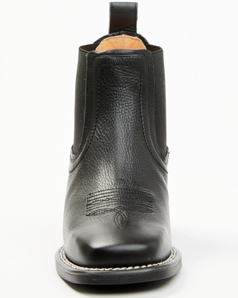 New Arrivals Shyanne Stryde Women's Chelsea Boots - Square Toe | Black