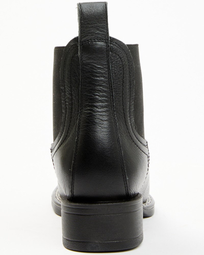 New Arrivals Shyanne Stryde Women's Chelsea Boots - Square Toe | Black