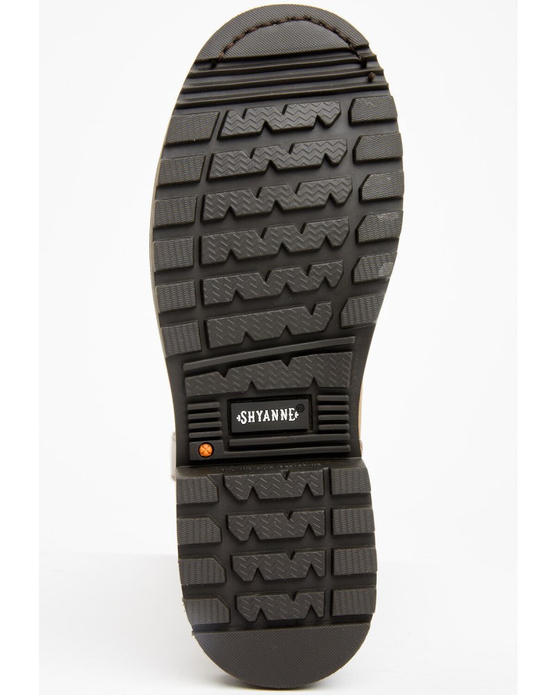 New Arrivals Shyanne Women's Pull-On Western Work Boots - Composite Toe | Brown