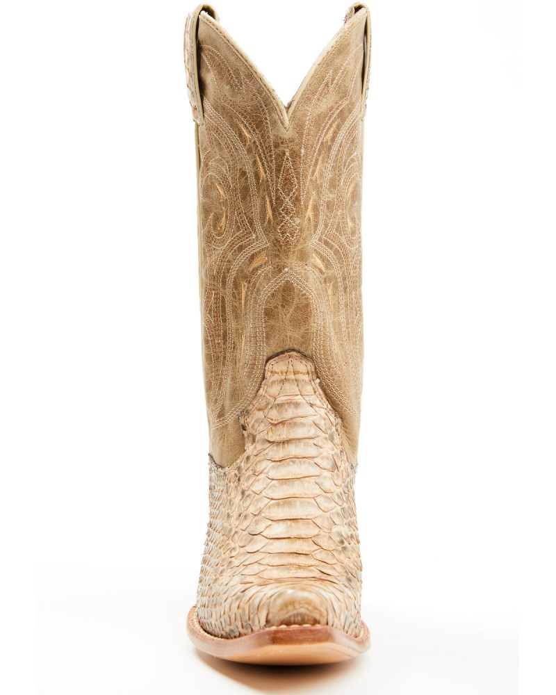 New Arrivals Shyanne Women's Annie Exotic Python Western Boots - Snip Toe | Gold