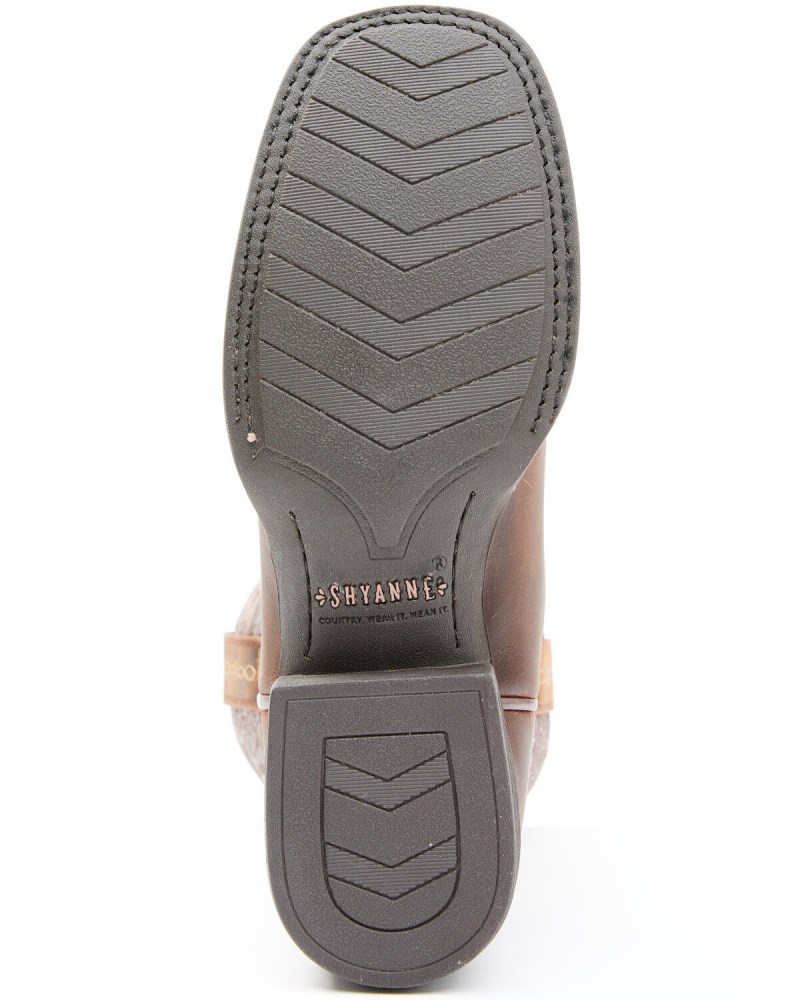 Rank 45 Women's Antiquity Western Performance Boots - Broad Square Toe | Brown